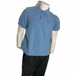 Chaps Mens Medium Polo T Shirt Short Sleeve Aqua